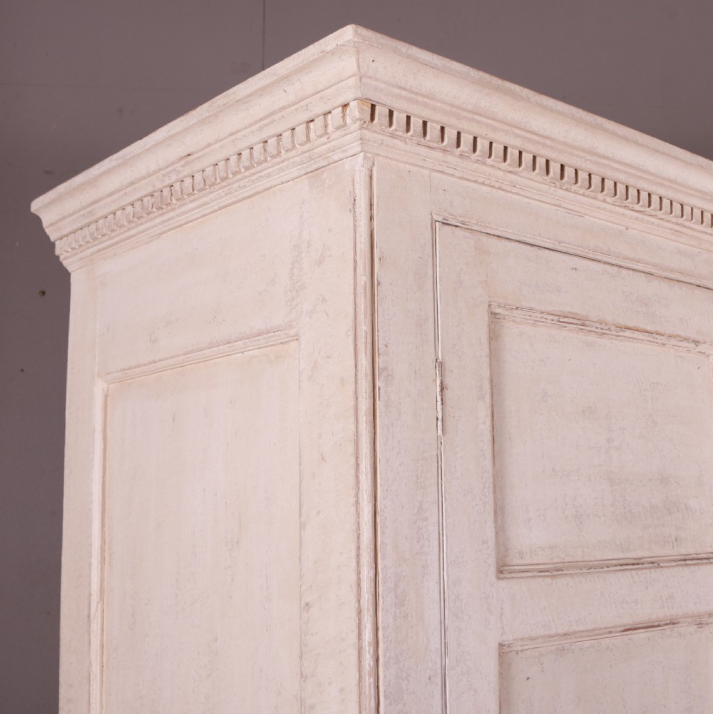 English Painted Pine Linen Cupboard View III