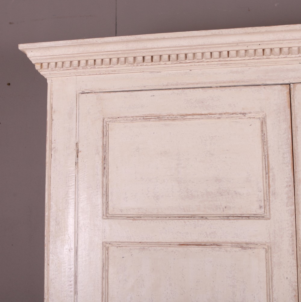 English Painted Pine Linen Cupboard View V