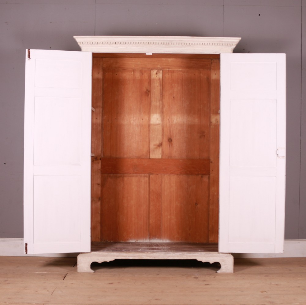English Painted Pine Linen Cupboard View IX
