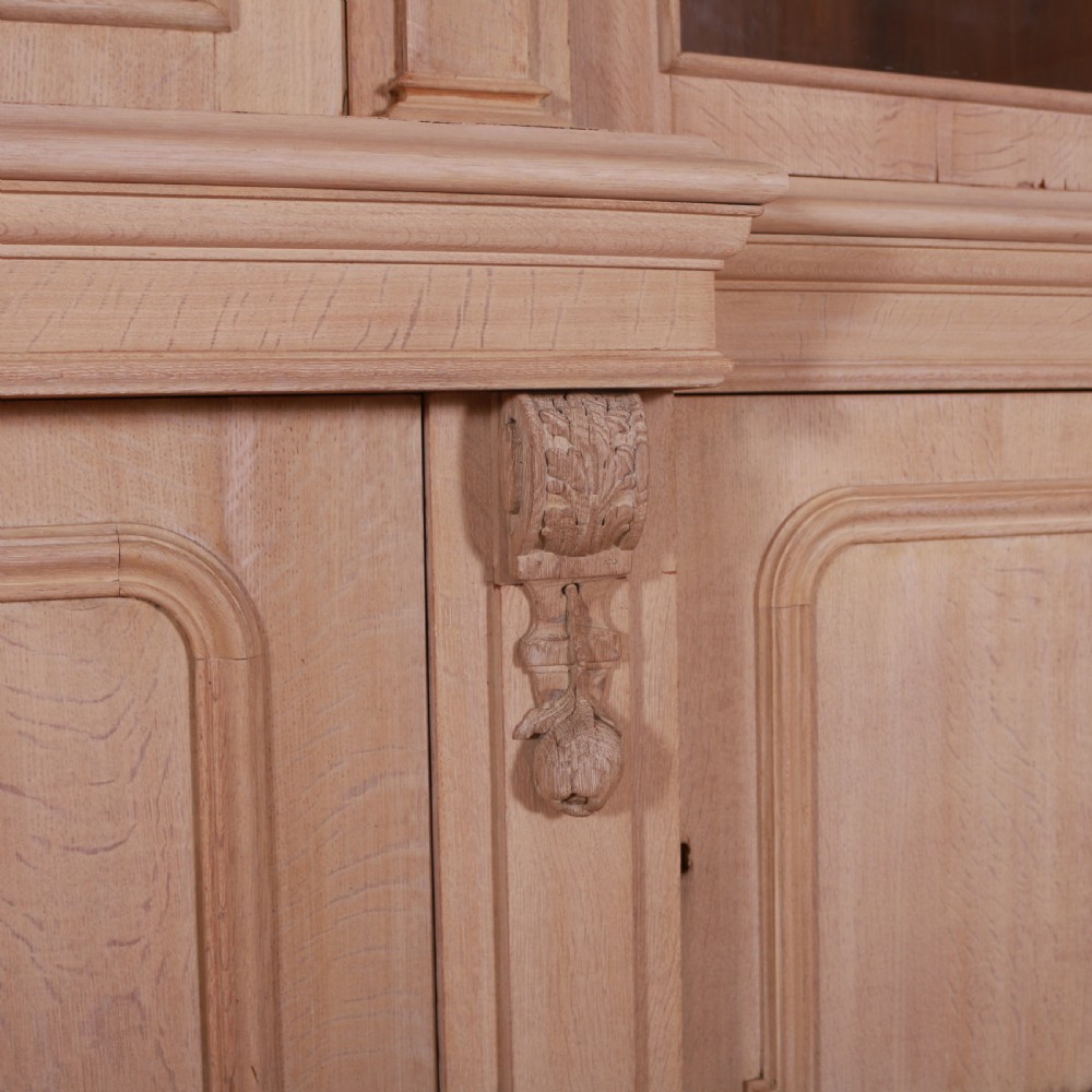 English Bleached Oak Bookcase View IV