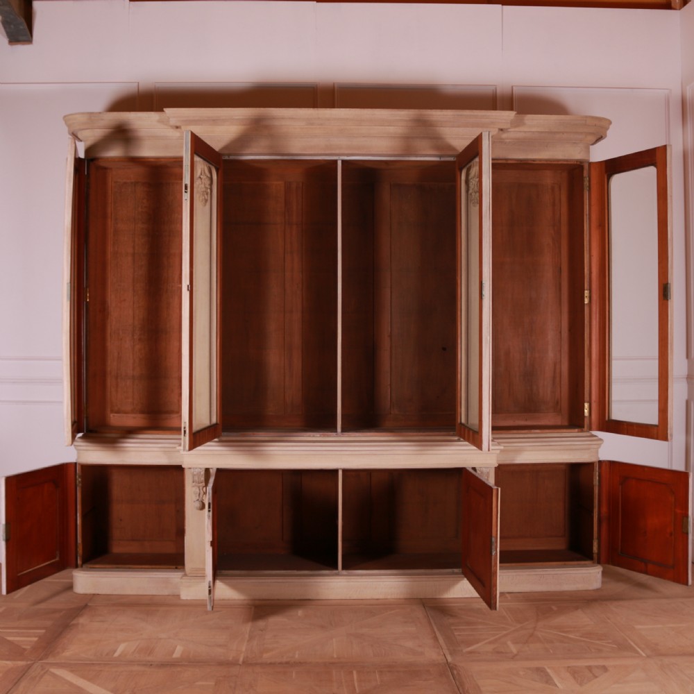 English Bleached Oak Bookcase View VI