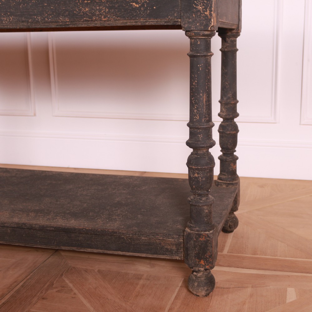 French Painted Drapers Table View VII
