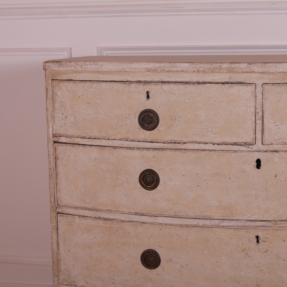 English Bowfront Chest of Drawers View II