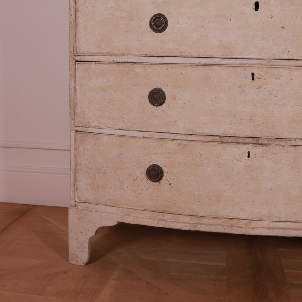 English Bowfront Chest of Drawers View III