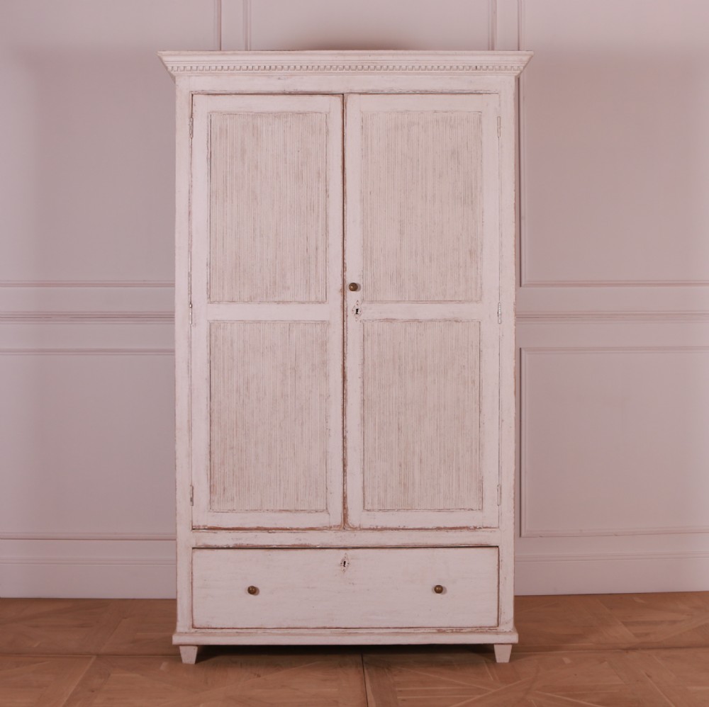 Danish Painted Pine Linen Cupboard View VI