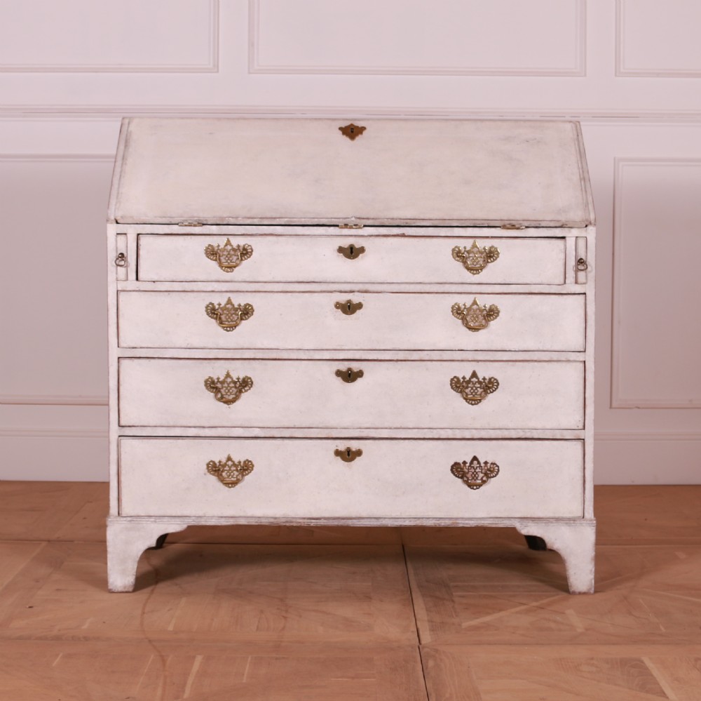 18th Century English Painted Oak Bureau