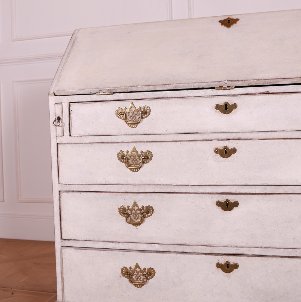 18th Century English Painted Oak Bureau View III