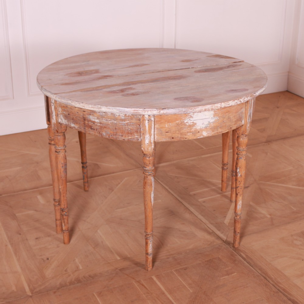 Pair of Swedish Demi Lune Console Tables View IX