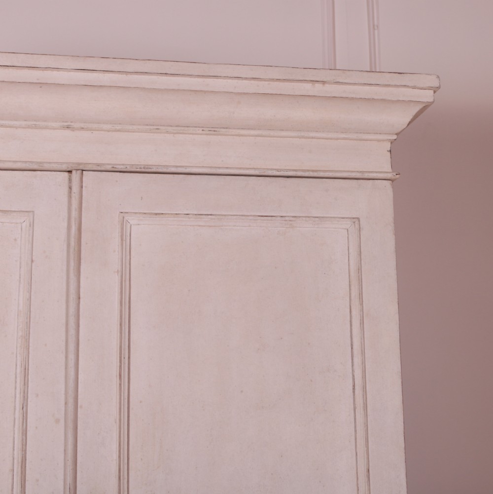 English Painted Pine Linen Cupboard View III