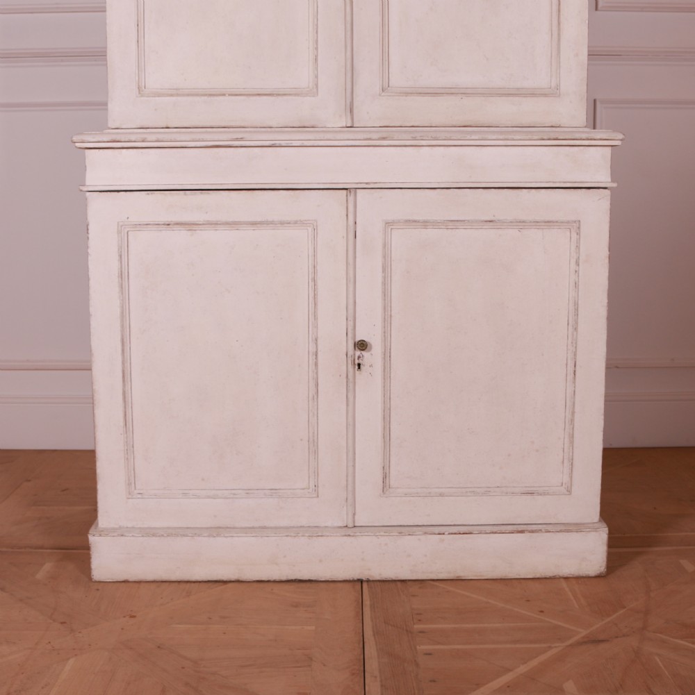 English Painted Pine Linen Cupboard View IV