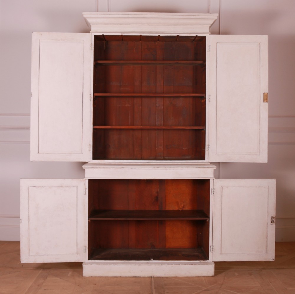 English Painted Pine Linen Cupboard View VI