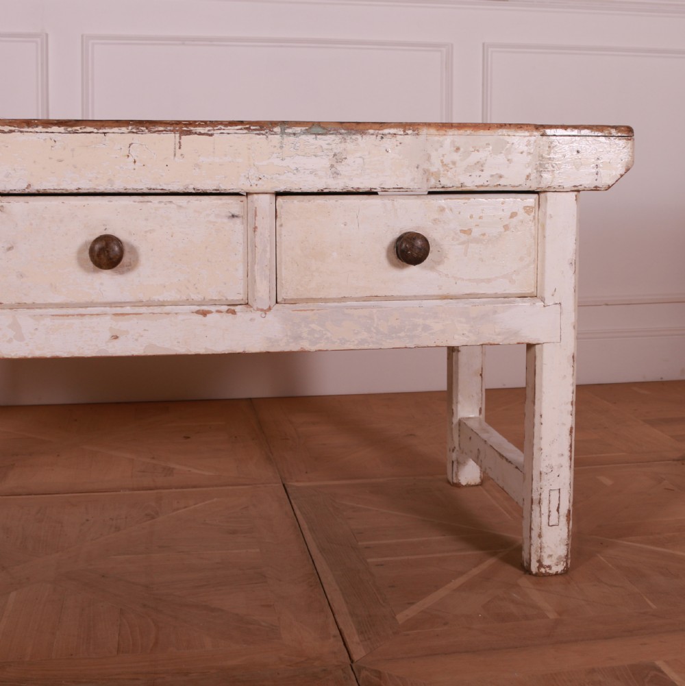 English Painted Pine Dresser Base View IV