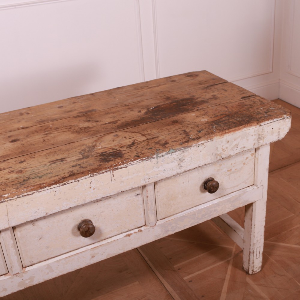 English Painted Pine Dresser Base View VI