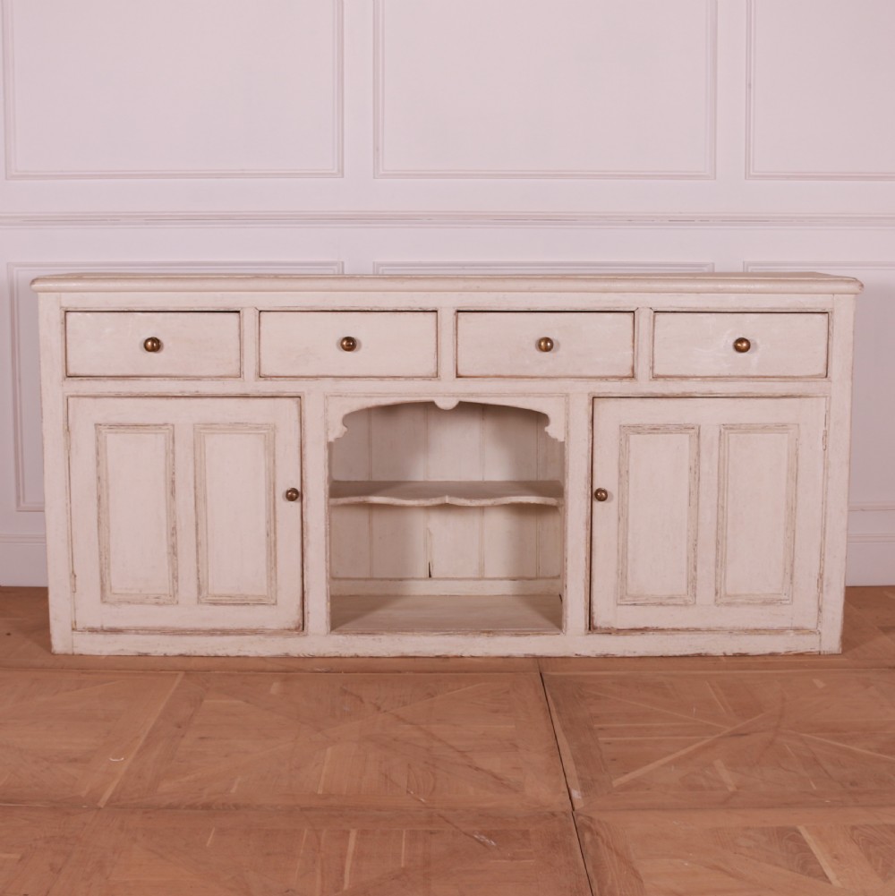 English Painted Pine Dresser Base