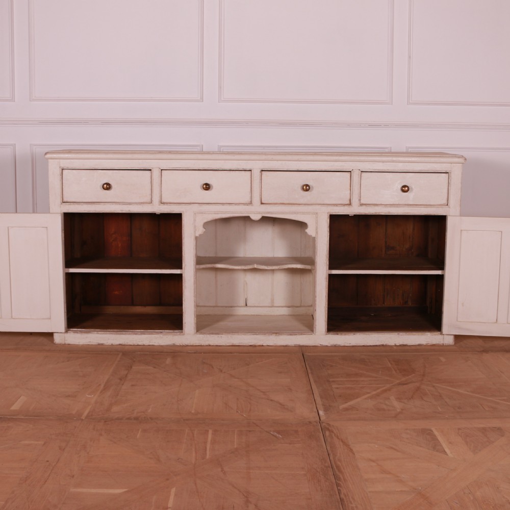 English Painted Pine Dresser Base View VI