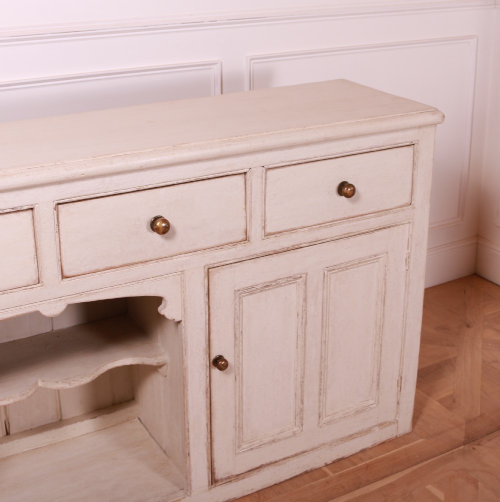 English Painted Pine Dresser Base View IX