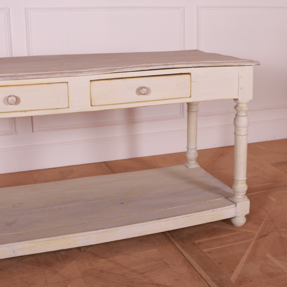 French Painted Oak Drapers Table View II