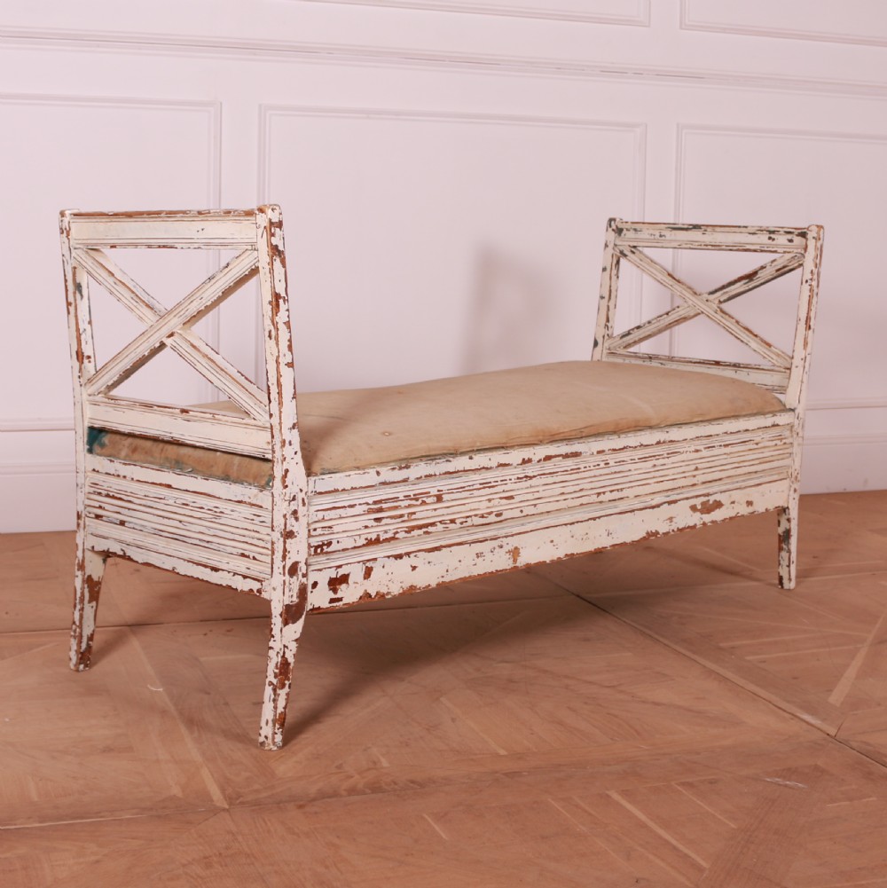 Swedish Painted Pine Open Bench