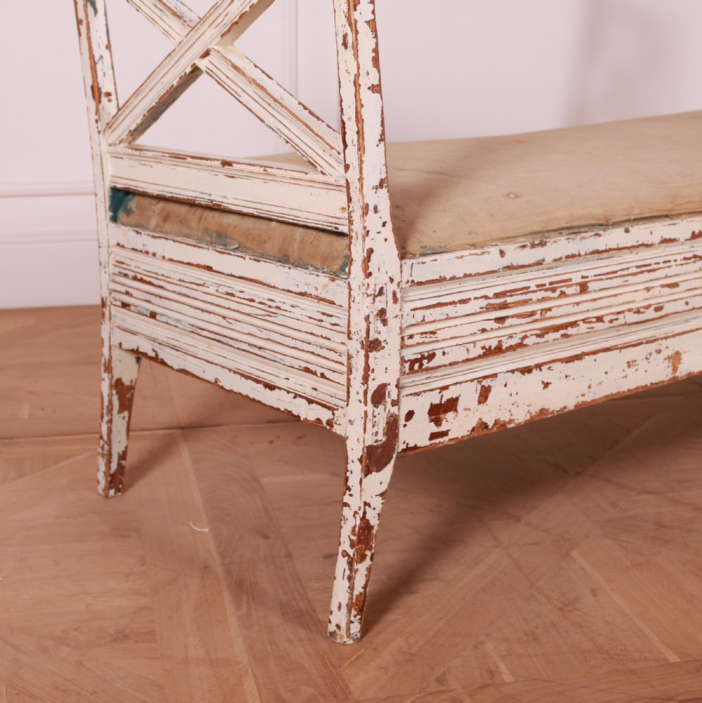 Swedish Painted Pine Open Bench View II