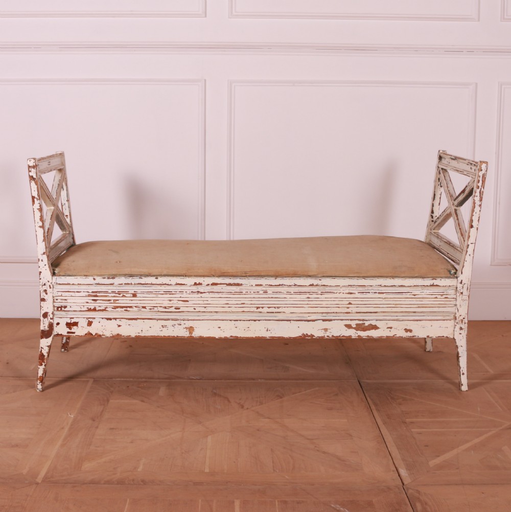 Swedish Painted Pine Open Bench View IV