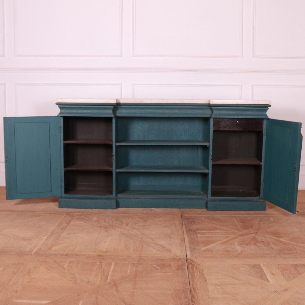 English Marble Top Side Cabinet View VI