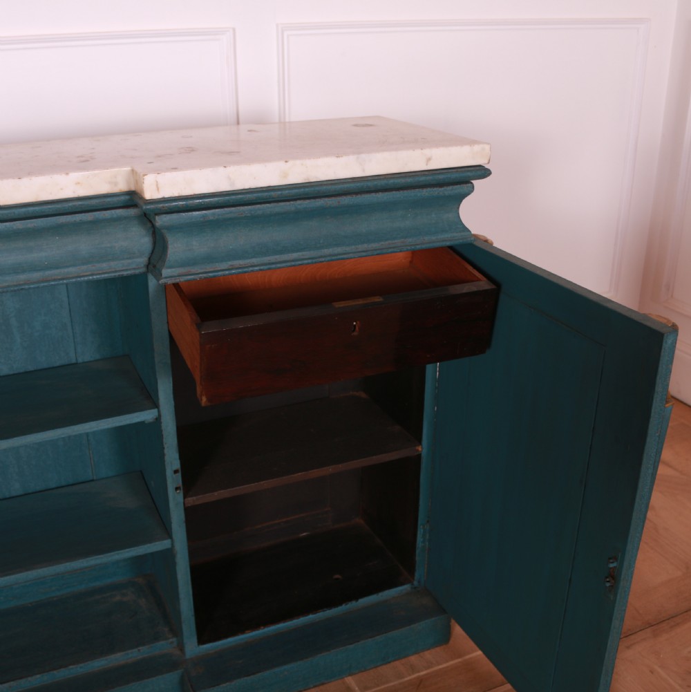 English Marble Top Side Cabinet View VII