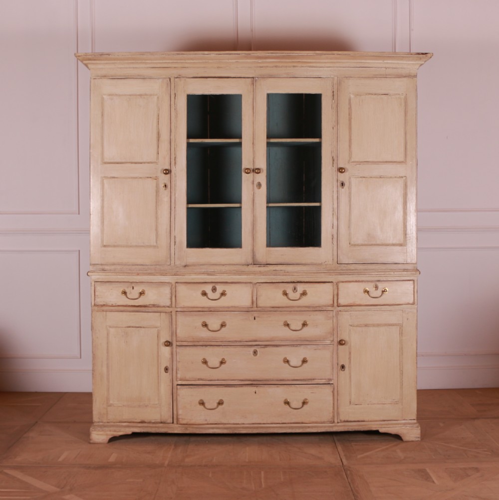 English Painted Housekeepers Cupboard