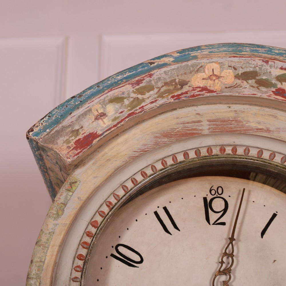 Swedish Original Painted Mora Clock View V