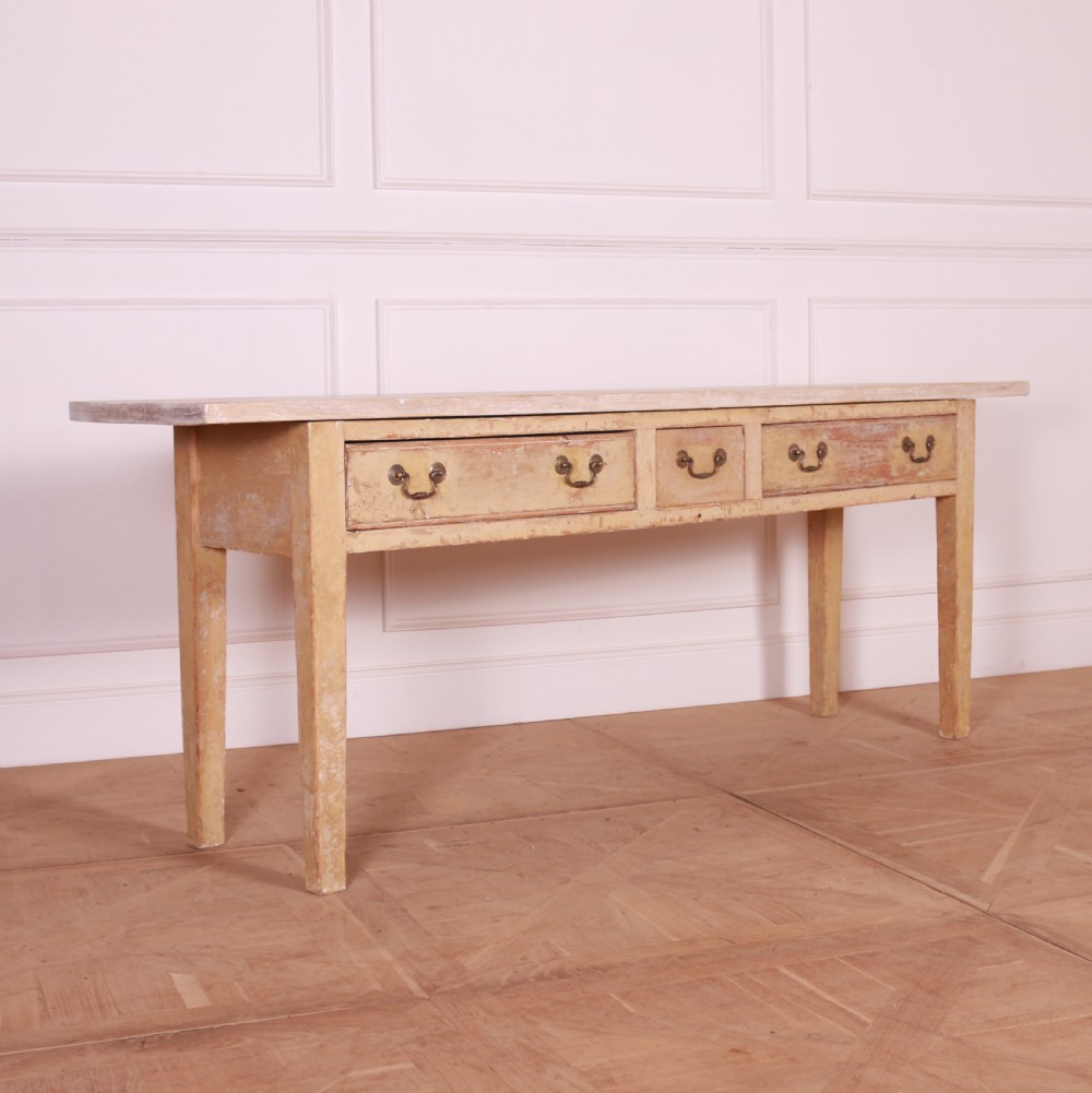 English Original Painted Dresser Base