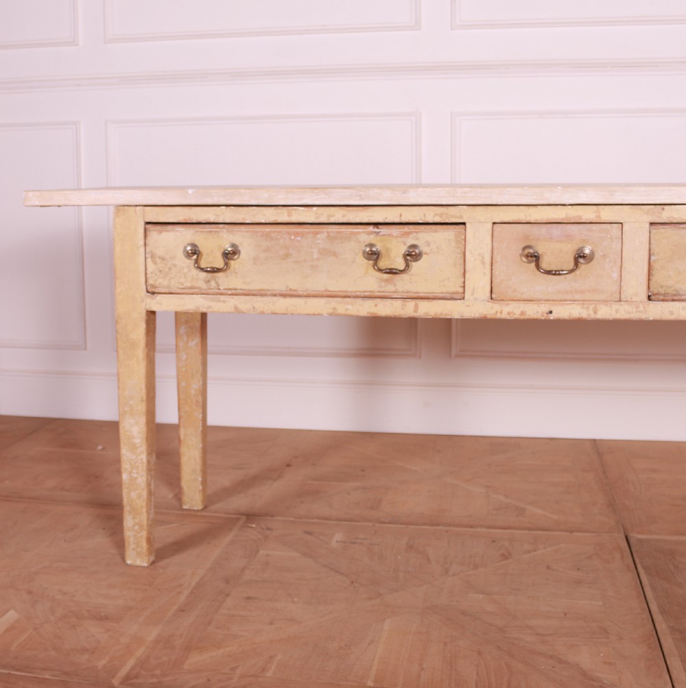 English Original Painted Dresser Base View II