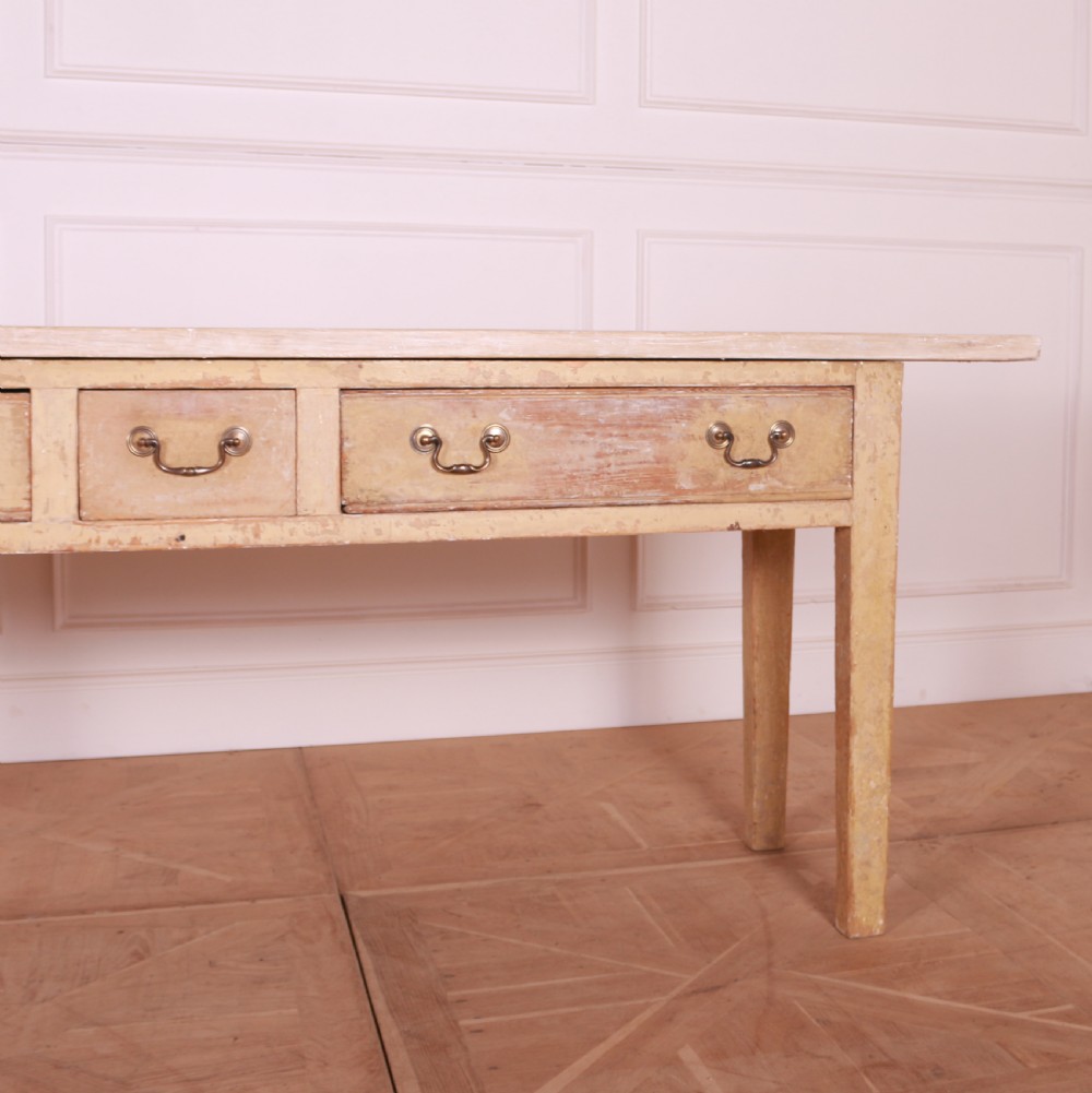 English Original Painted Dresser Base View IV