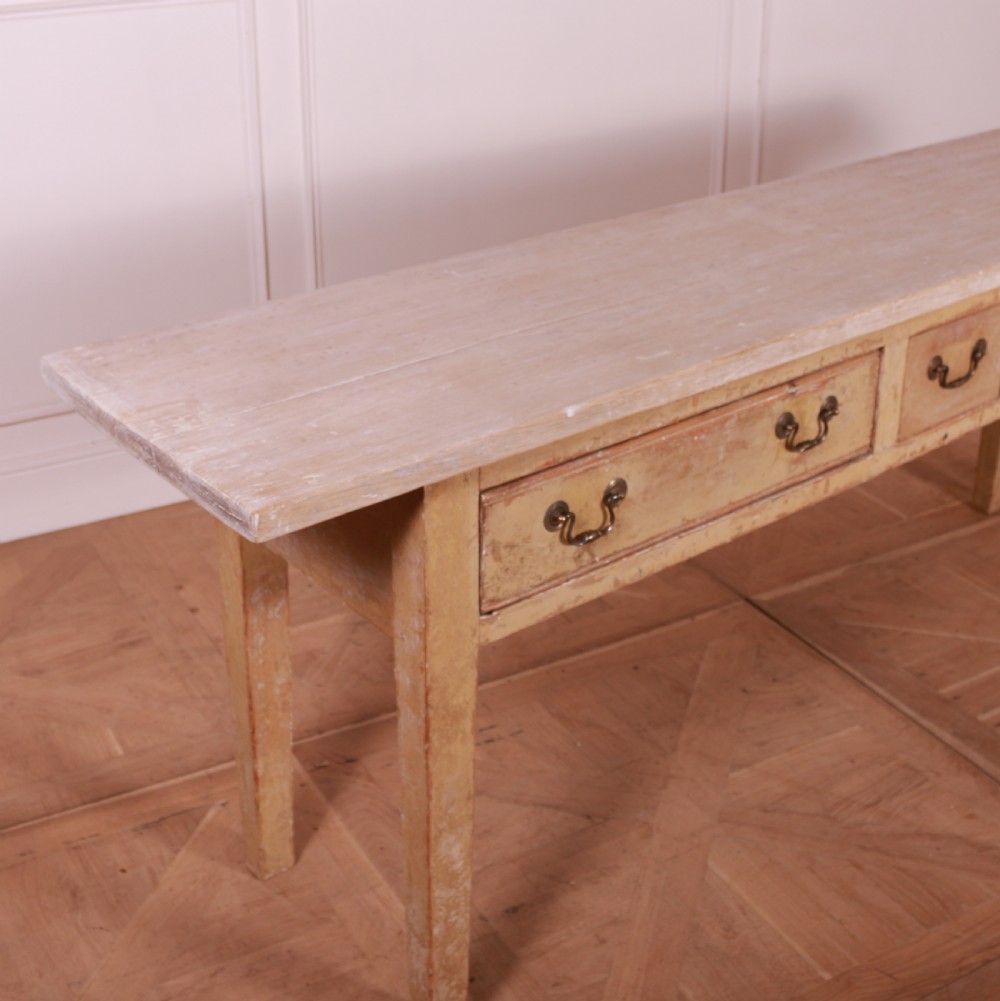 English Original Painted Dresser Base View VII