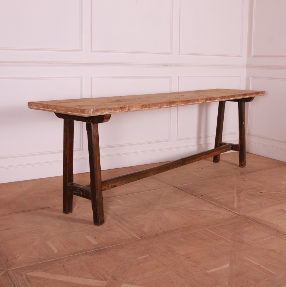 English Pine Trestle Table
