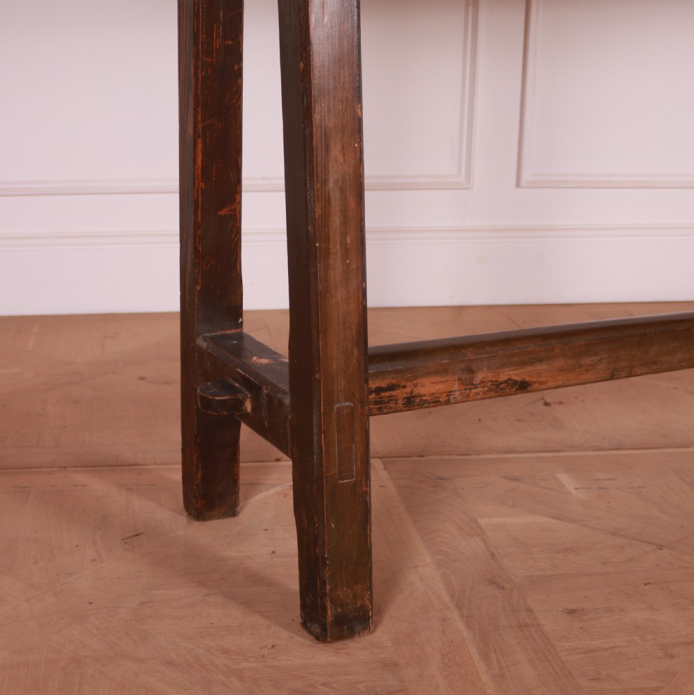 English Pine Trestle Table View II