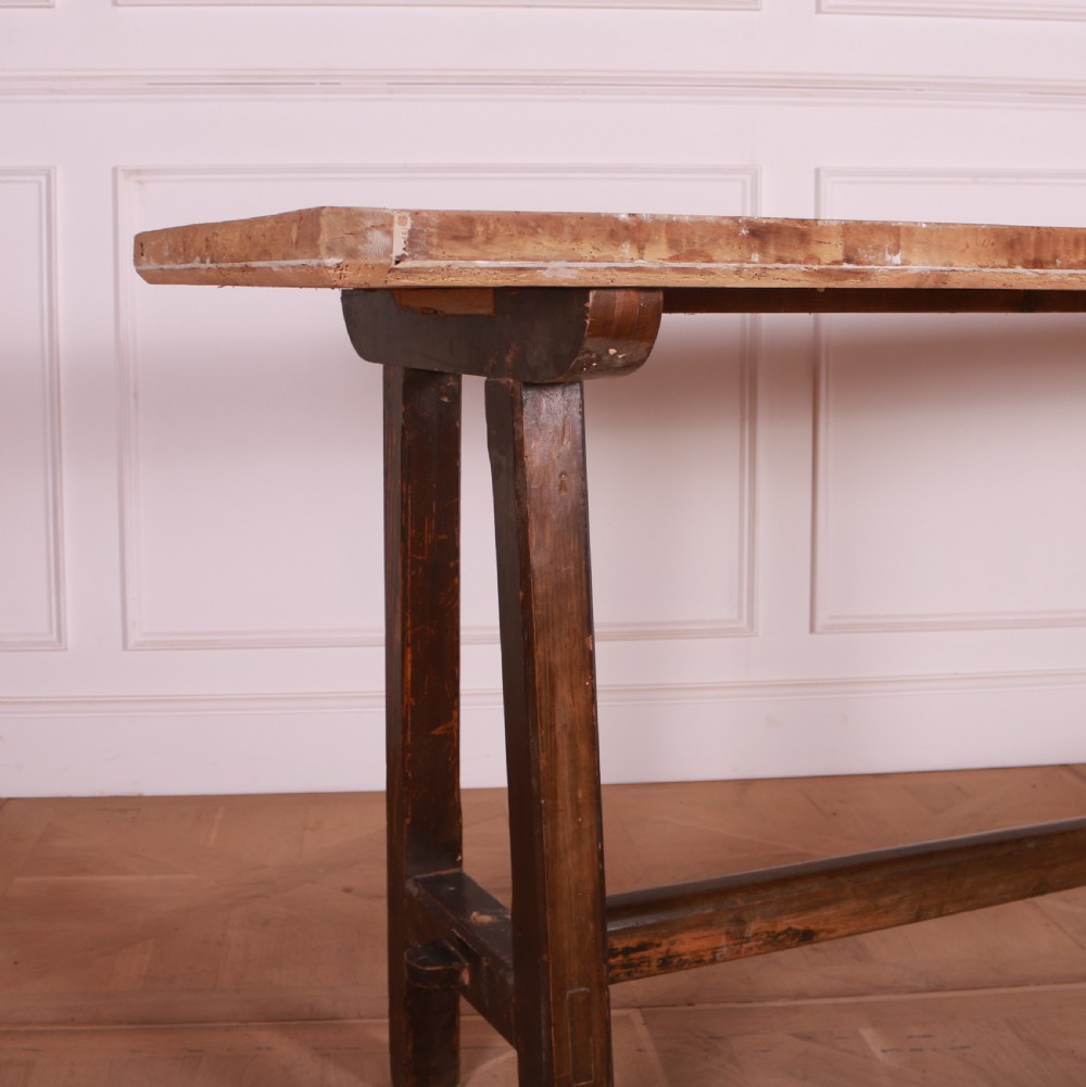 English Pine Trestle Table View III
