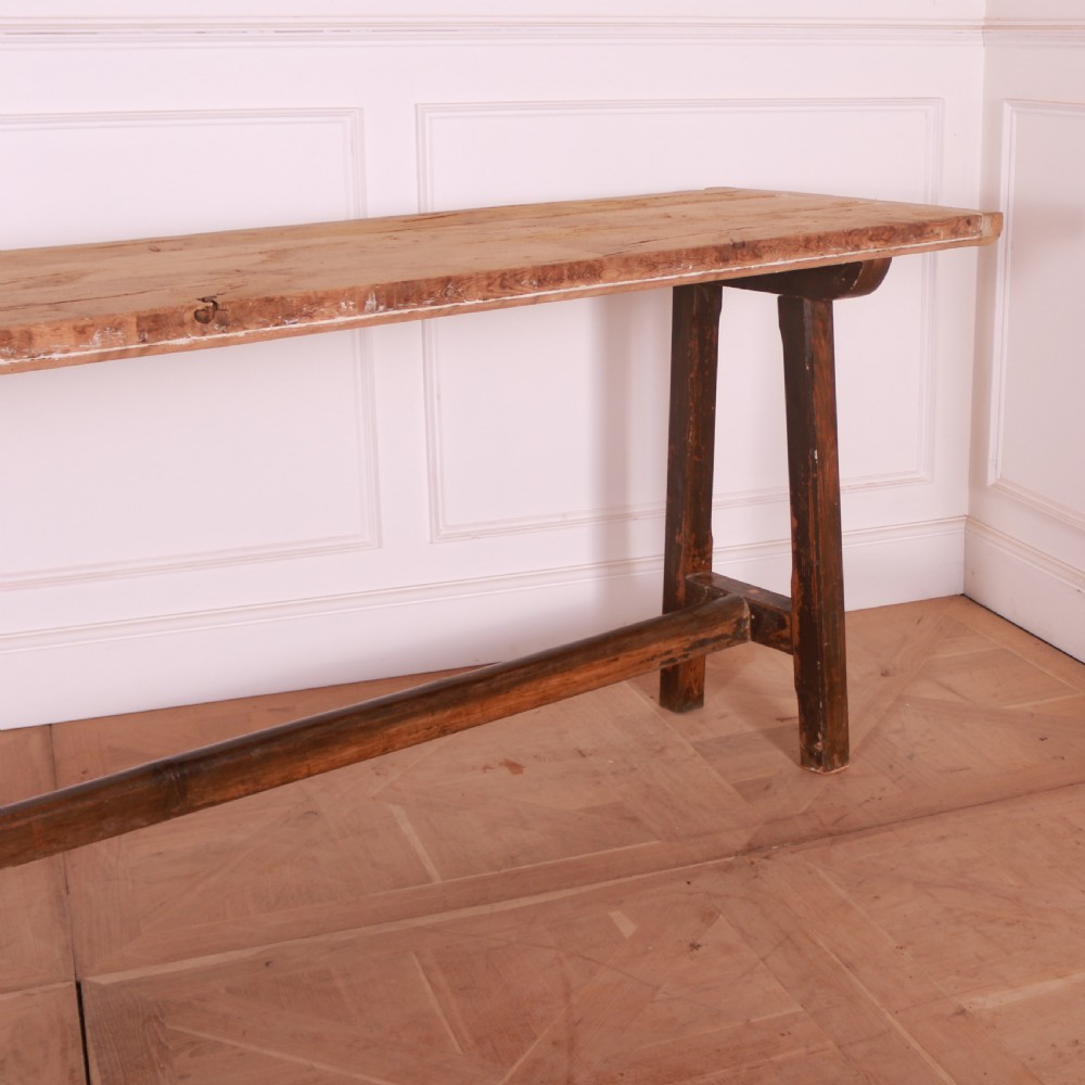English Pine Trestle Table View IV