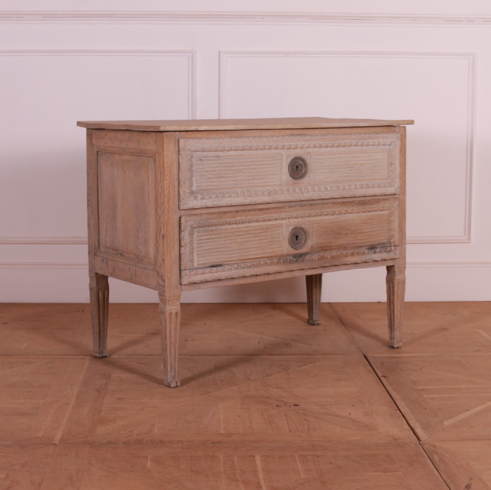 18th Century Bleached Oak Commode