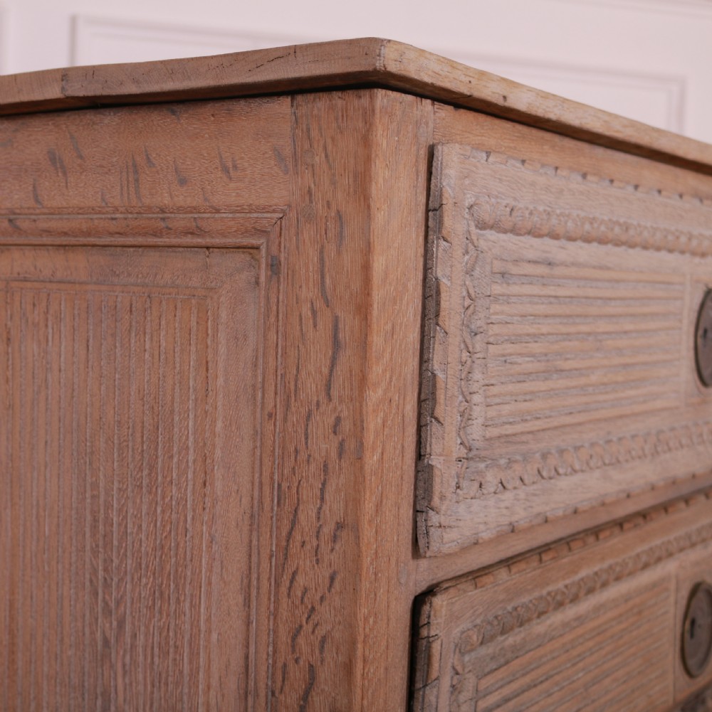 18th Century Bleached Oak Commode View II