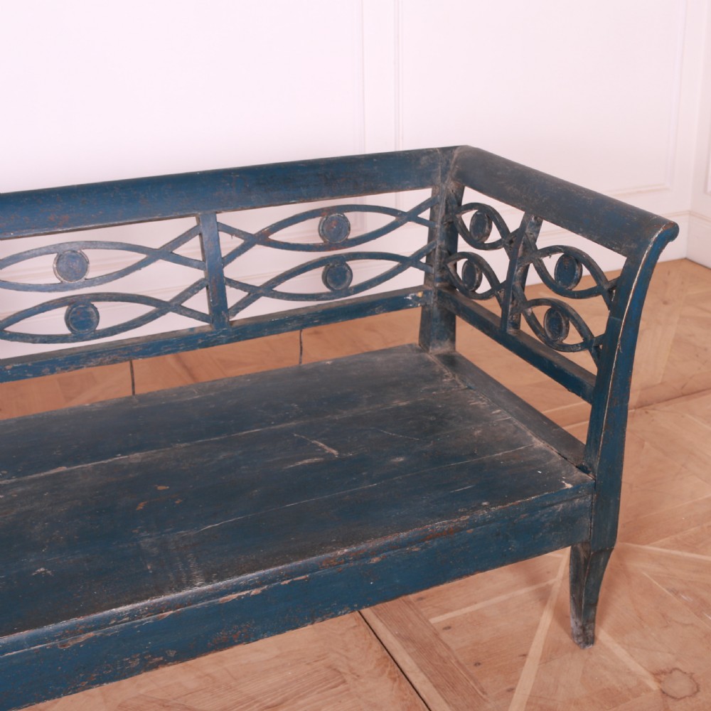Small Swedish Painted Bench View III