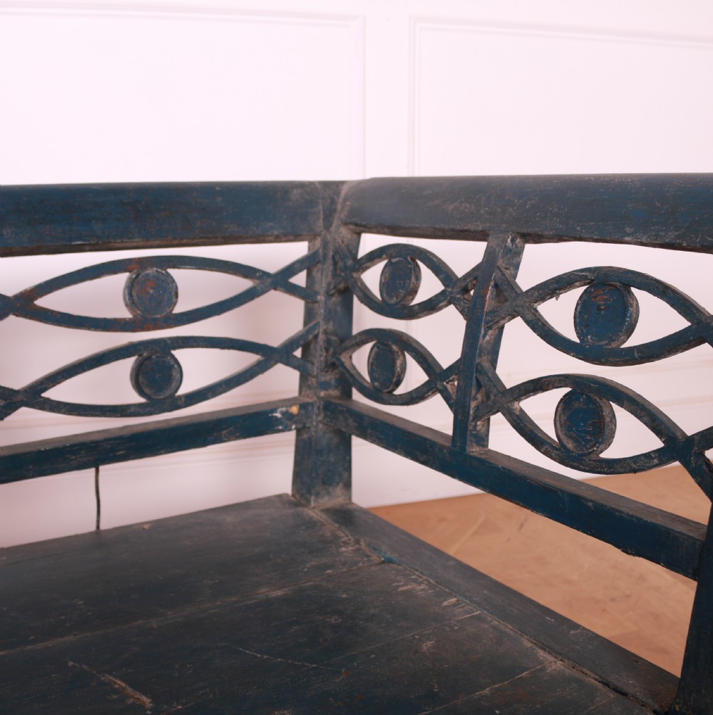 Small Swedish Painted Bench View IV