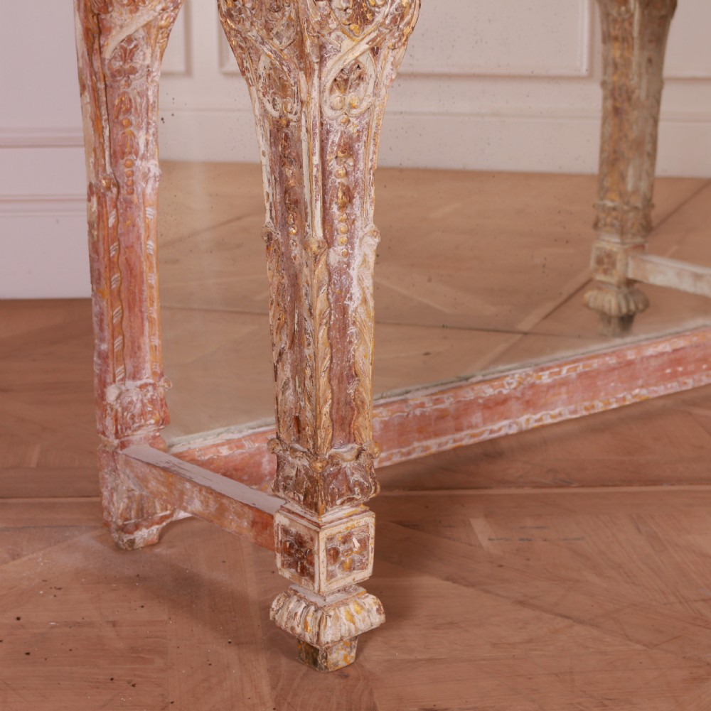 Swedish Marble Top Console Table View III