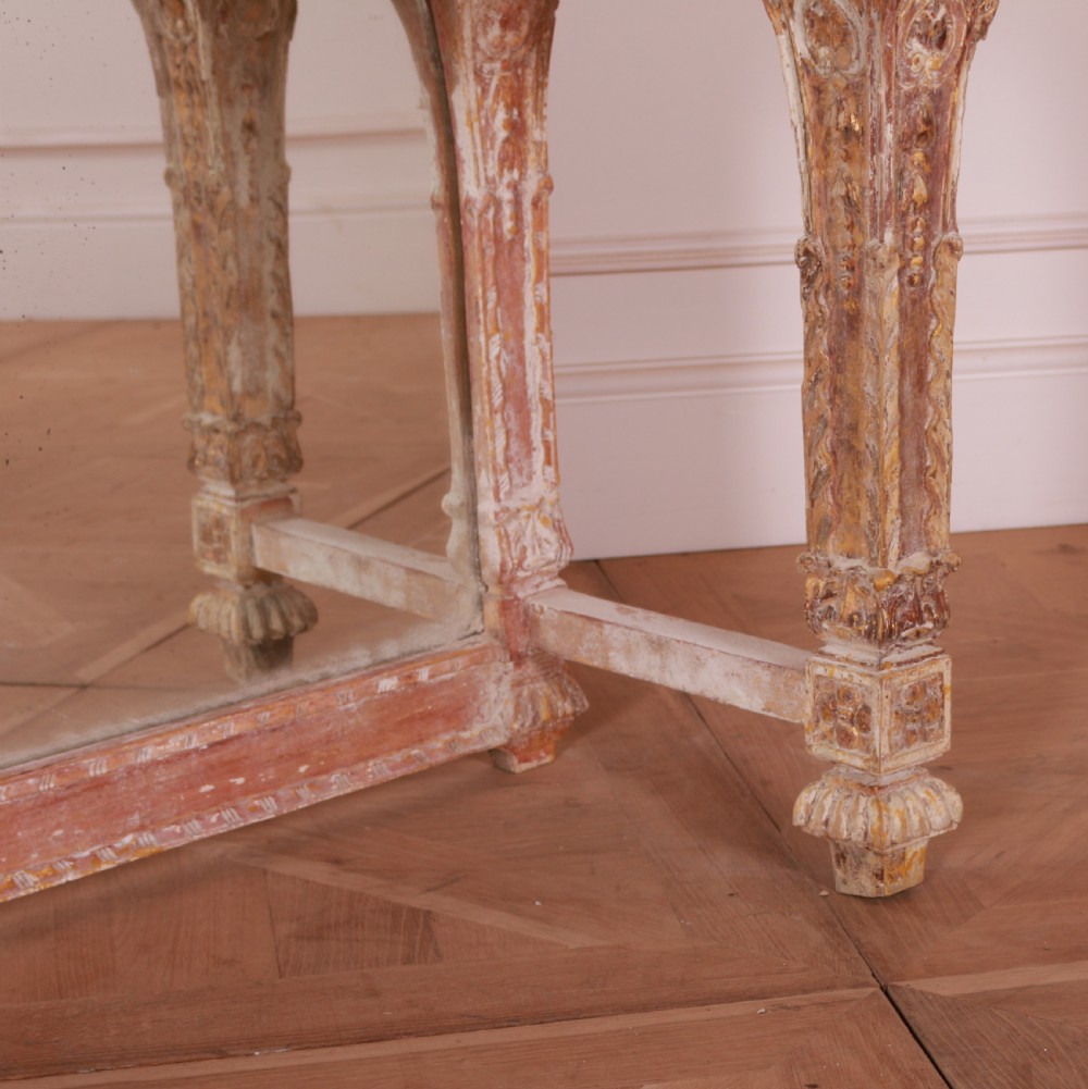 Swedish Marble Top Console Table View VI