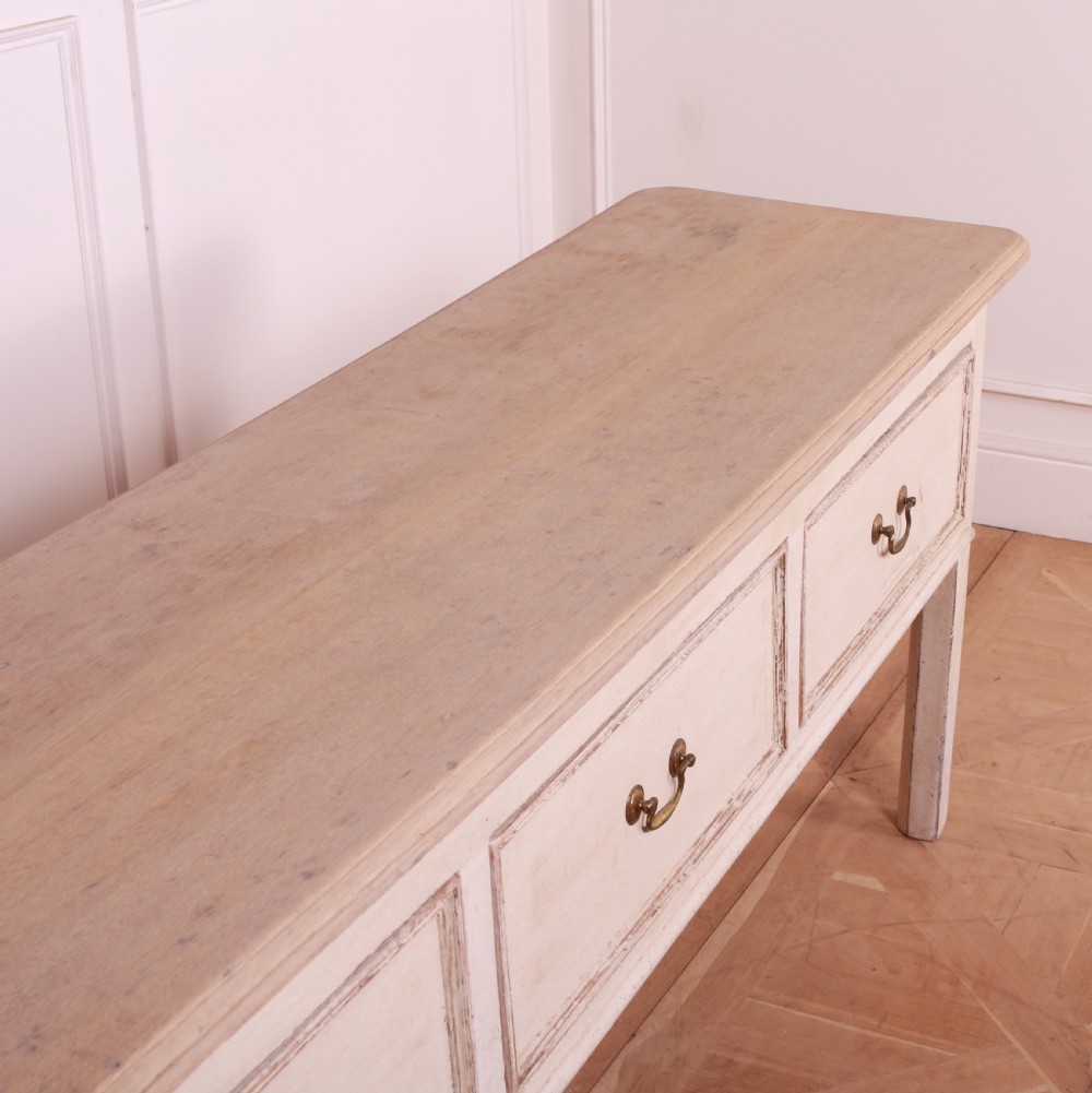 English Painted Pine Dresser Base View X