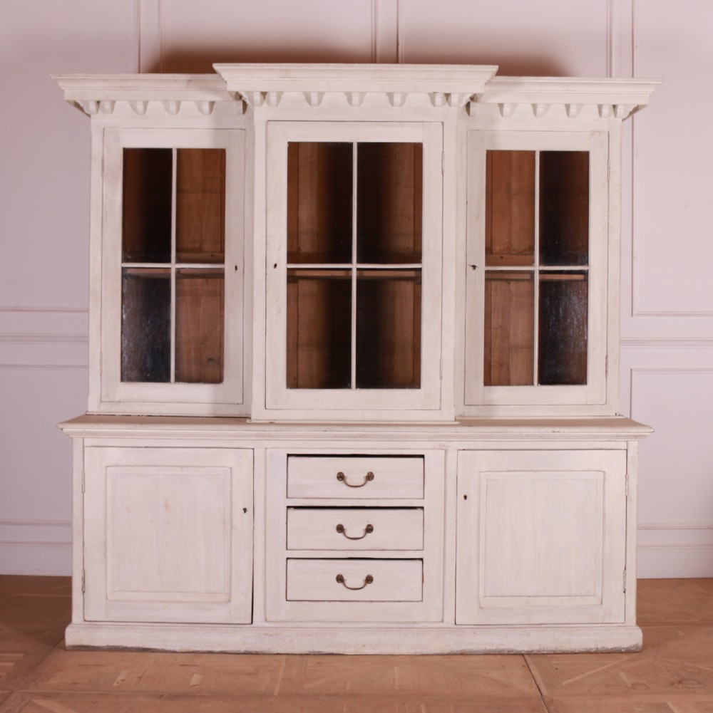 Glazed Breakfront Kitchen Cabinet