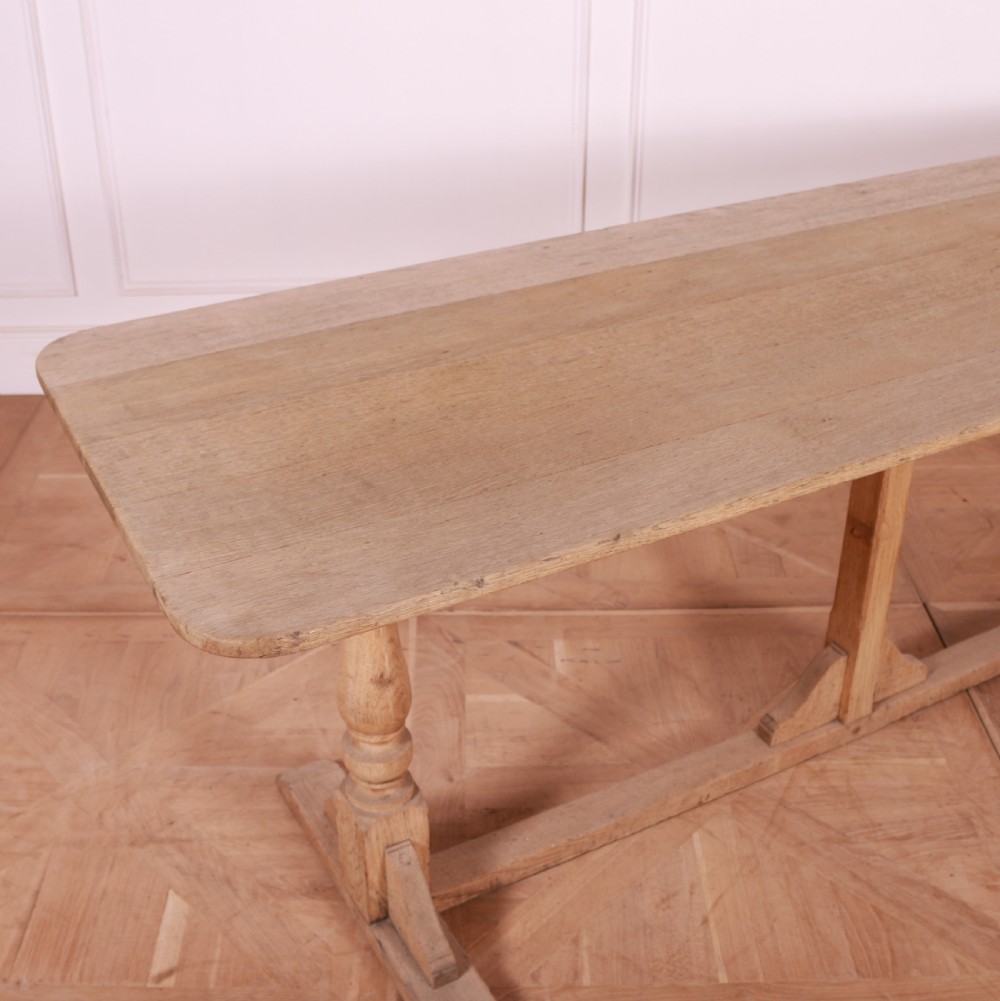 Bleached Oak Trestle Table View III