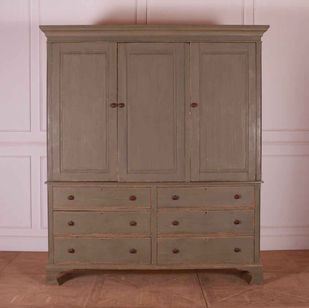 English Painted Housekeepers Cupboard