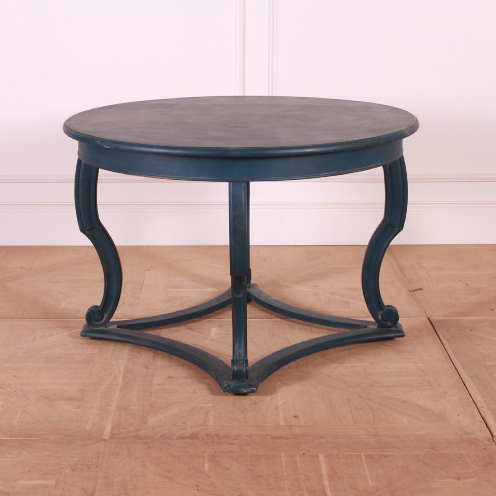 English Painted Lamp Table