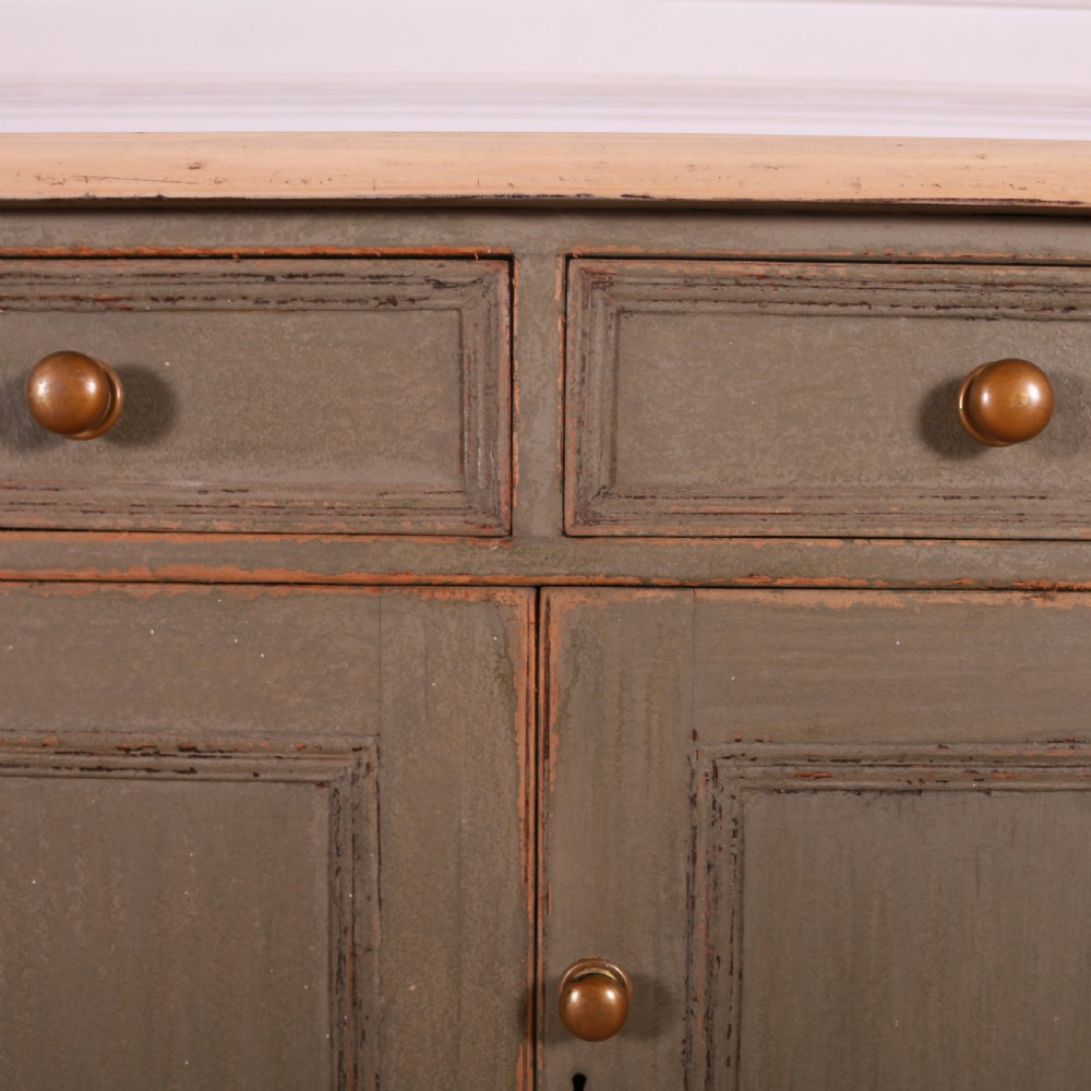English Painted Dresser Base View VII