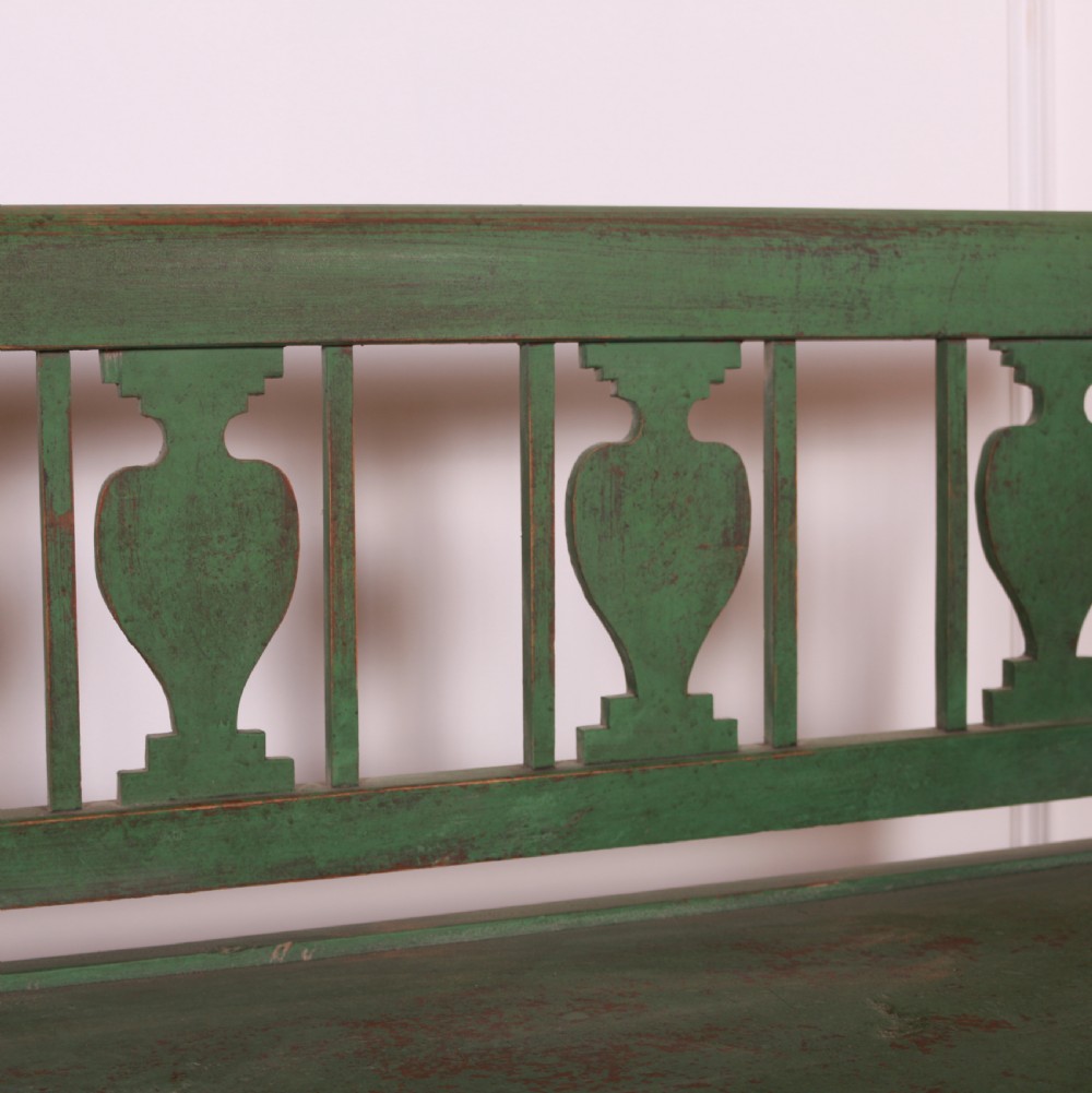 Swedish Painted Box Settle View III