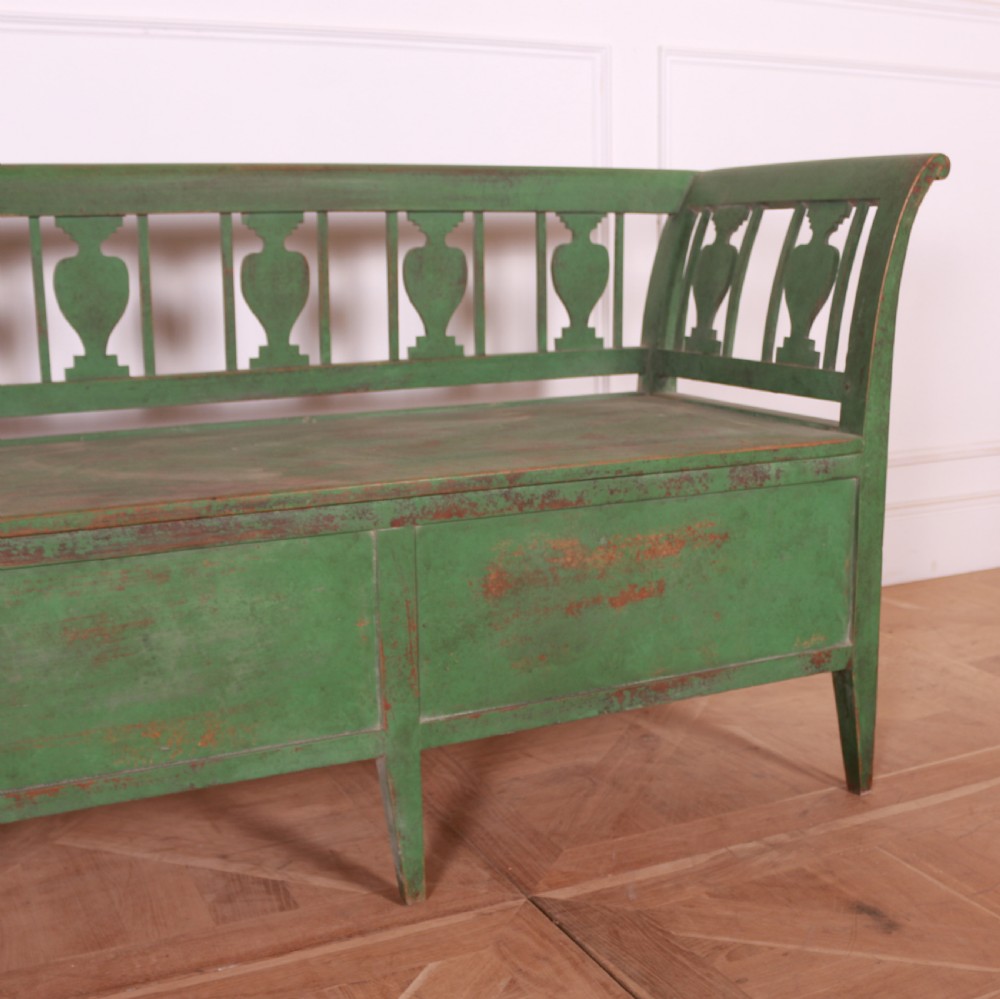 Swedish Painted Box Settle View IV
